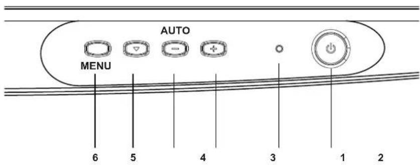 NEC MultiSync LCD1700V - Commandes utilisateur - 1