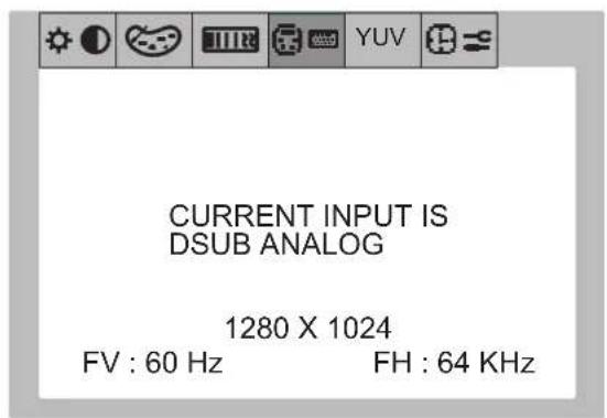 NEC MultiSync LCD1700V - Sub-menu OSD - 4