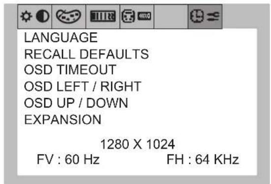 NEC MultiSync LCD1700V - OSD-menu's - 6