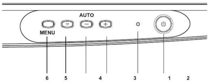 NEC MultiSync LCD1700V - User Controls - 1