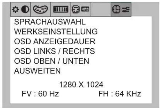 NEC MultiSync LCD1700V - Bildschirmmenüs - 6
