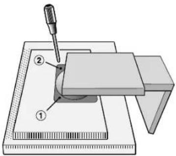 NEC MultiSync LCD2080UXBK - Remove Monitor Stand for Mounting - 2