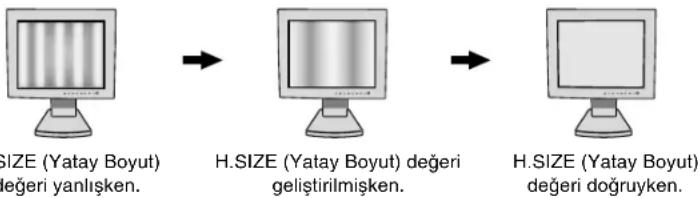 NEC MultiSync LCD2080UXBK - H.SIZE (YATAY BOYUT) (Sadece Analog giriste) - 1