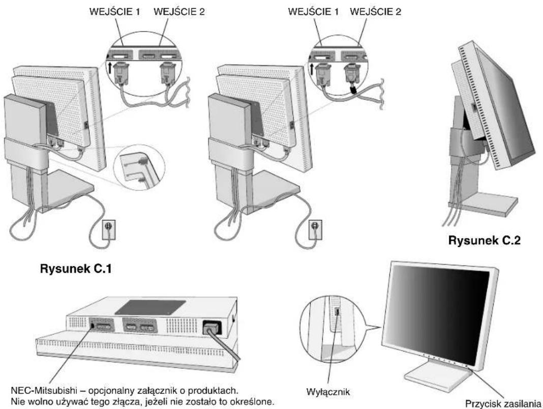 NEC MultiSync LCD1980SX - Podłączenie monitora - 3