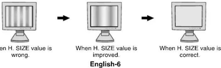 NEC MultiSync LCD1980SX - SIZE (OSD ROTATION: Landscape) or V. SIZE (OSD ROTATION: Portrait) (Analog input only) - 1