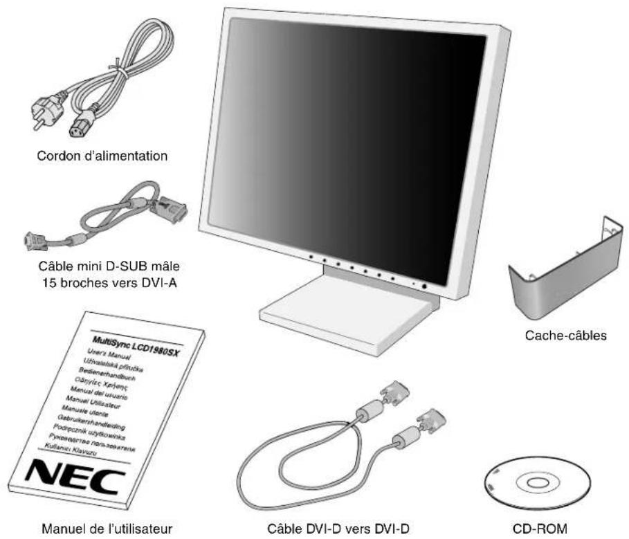 NEC MultiSync LCD1980SX - Contenu - 1