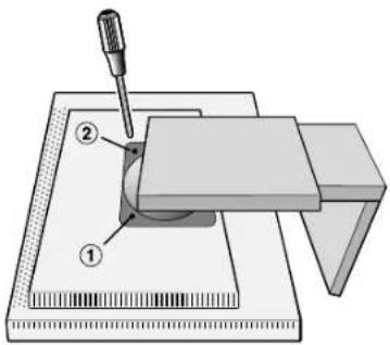NEC MultiSync LCD1980SX - Remove Monitor Stand for Mounting - 2