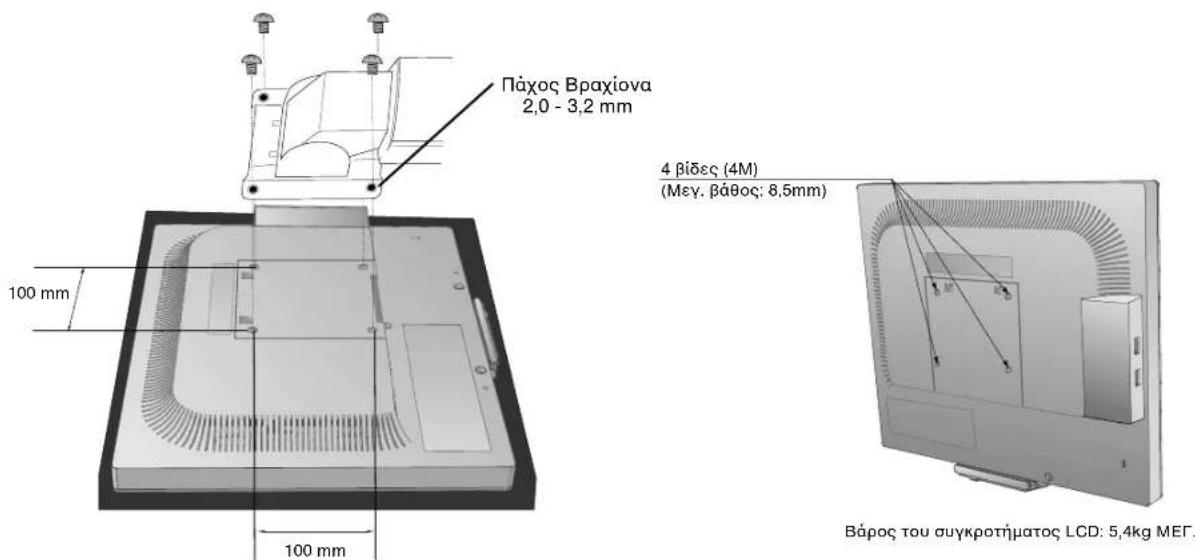 NEC MultiSync LCD1970GX - Εγκατάσταση Εὐκαμπτου Βραχίονα - 1