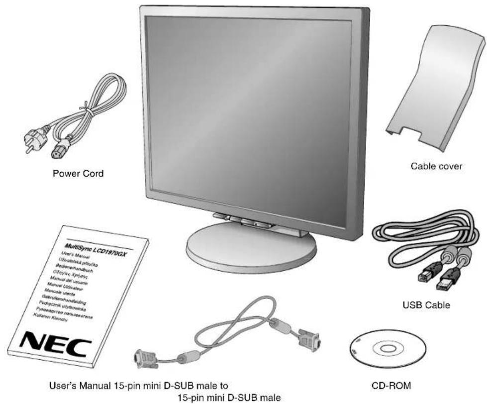 NEC MultiSync LCD1970GX - Contents - 1