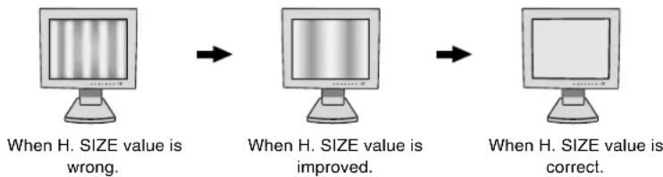 NEC MultiSync LCD1980FXi - SIZE (OSM ROTATION: Landscape) or V. SIZE (OSM ROTATION: Portrait) (Analog input only) - 1