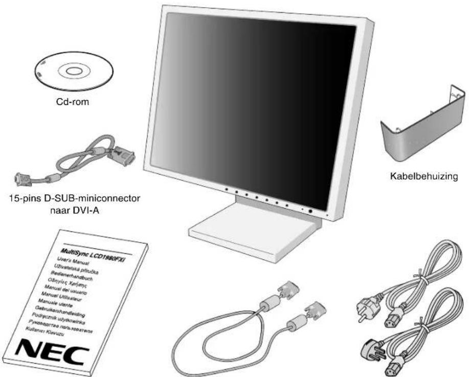 NEC MultiSync LCD1980FXi - Inhoud - 1