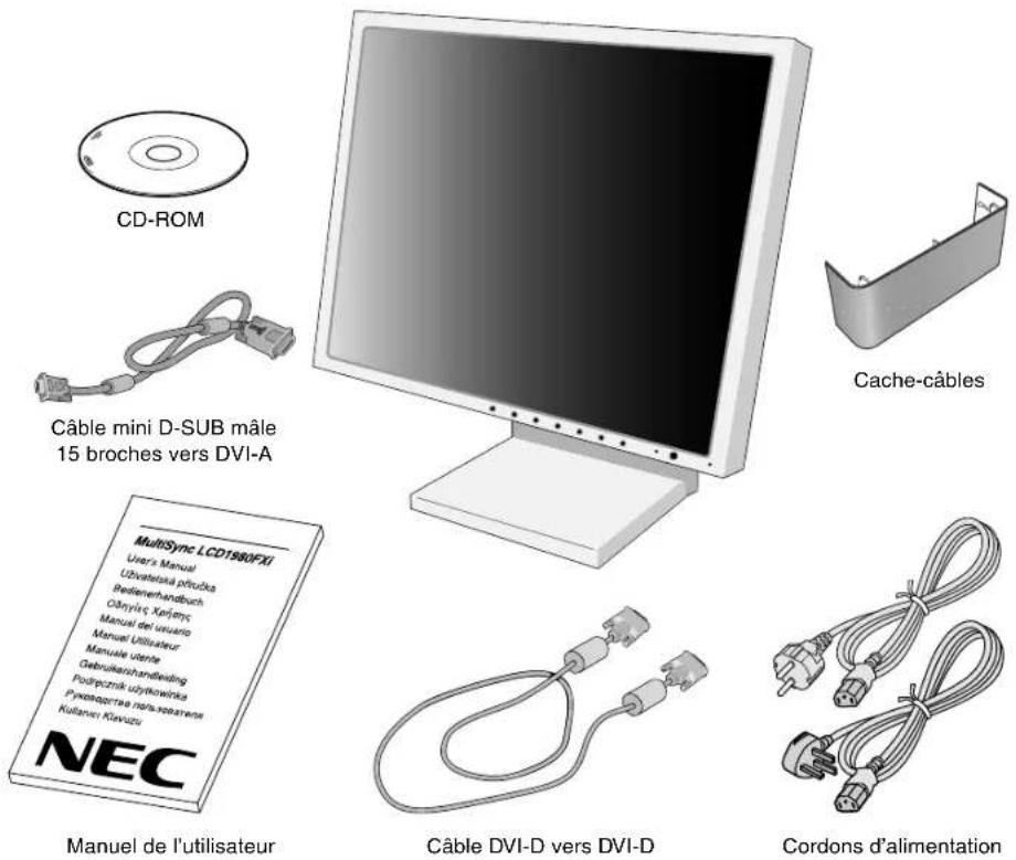 NEC MultiSync LCD1980FXi - Contenu - 1