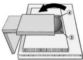 NEC MultiSync LCD1980FXi - Remove Monitor Stand for Mounting - 3