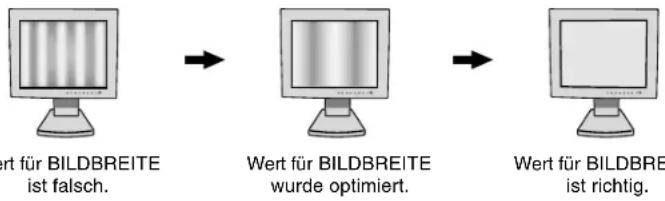 NEC MultiSync LCD1980FXi - BILDBREITE (OSM DARSTELLUNG: Querformat) oder BILDHÖHE (OSM DARTSTELLUNG: Hochformat) (nur analoger Eingang) - 1