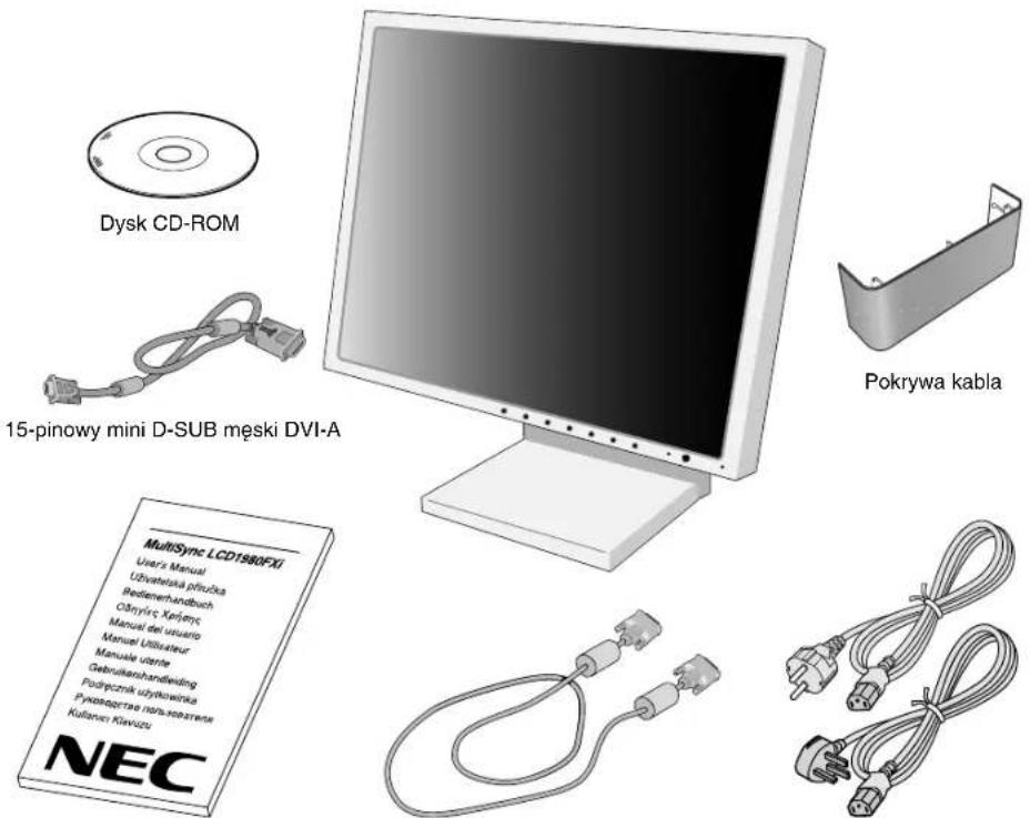 NEC MultiSync LCD1980FXi - Zawartość opakowania - 1