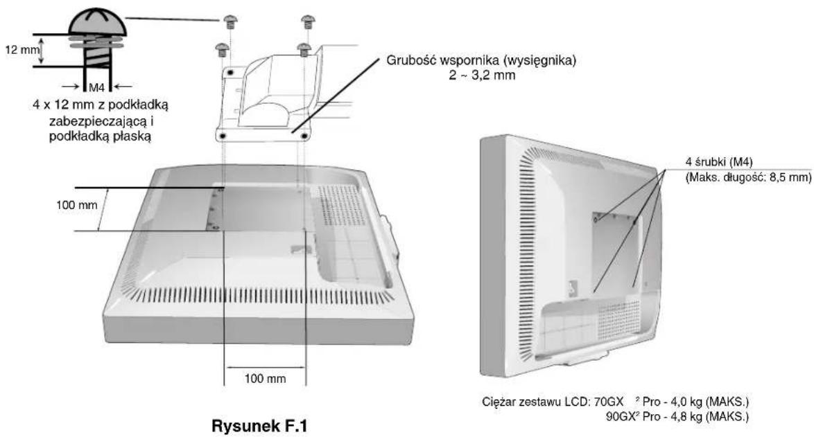 NEC MultiSync 90GX² Pro - Montaż elastycznego wysięgnika - 1