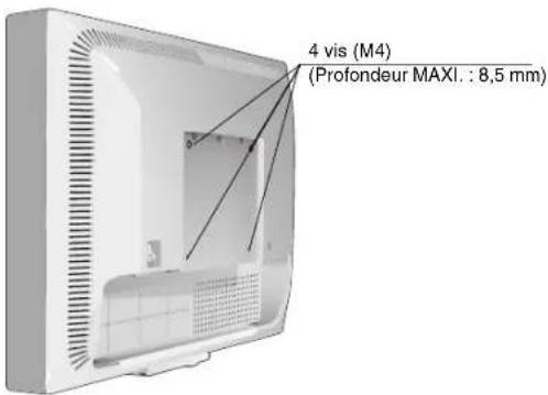 NEC MultiSync 90GX² Pro - Dépose pour montage du support du moniteur - 4