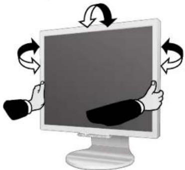 NEC MultiSync 90GX² Pro - Kijkhoek instellen - 1