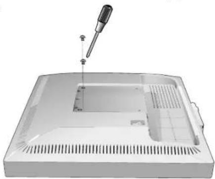 NEC MultiSync 90GX² Pro - Отсоединение подставки монитора перед установкой - 4