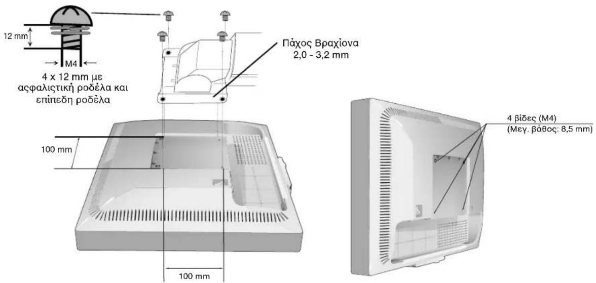 NEC MultiSync 90GX² Pro - Εγκατάσταση Εύκαμπτου Βραχίονα - 1
