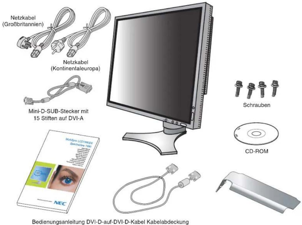 NEC SpectraView 1990p - Inhalt der Verpackung - 1