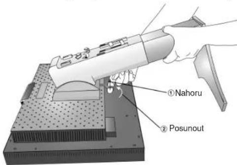 NEC SpectraView 1990p - Odebrání podstavce při přemístění monitoru - 2