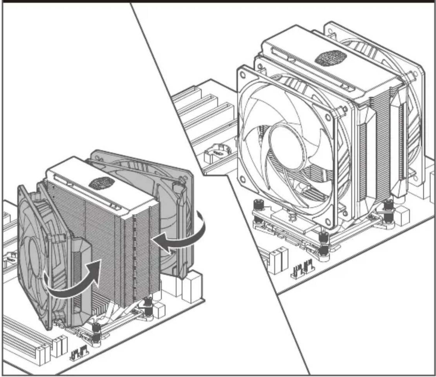 COOLER MASTER MasterAir MA612 Stealth - Intel - LGA 2066/2011-v3/2011 - 1