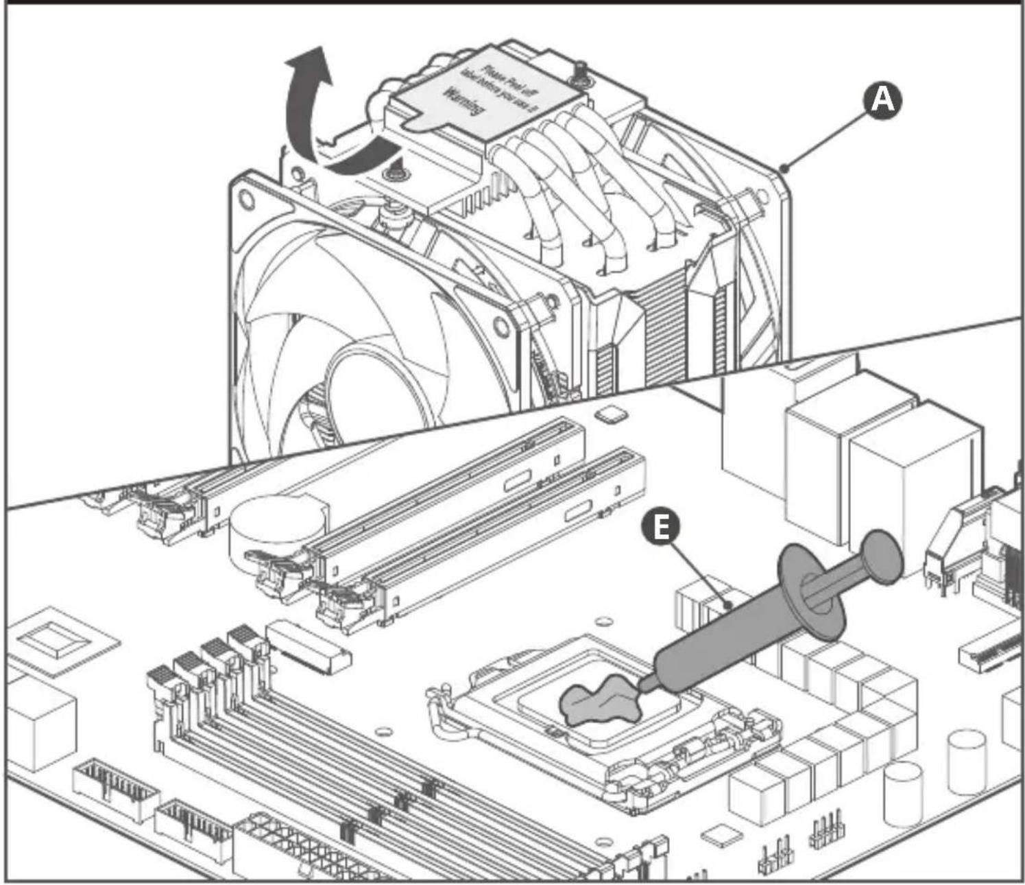 COOLER MASTER MasterAir MA612 Stealth - Intel & AMD - 1