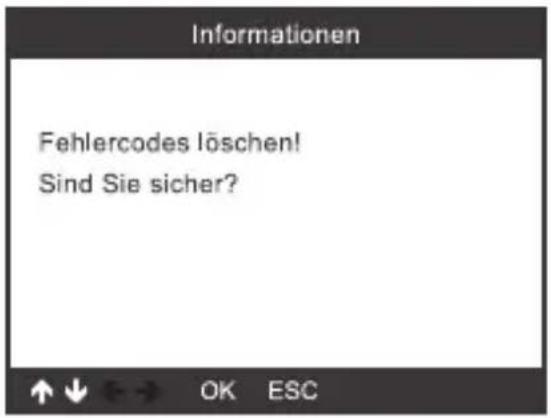 VOLTCRAFT VCOBD9610 - Wählen Sie [03-Fehlercodes löschen] und drücken Sie die Taste OK (2) - 1