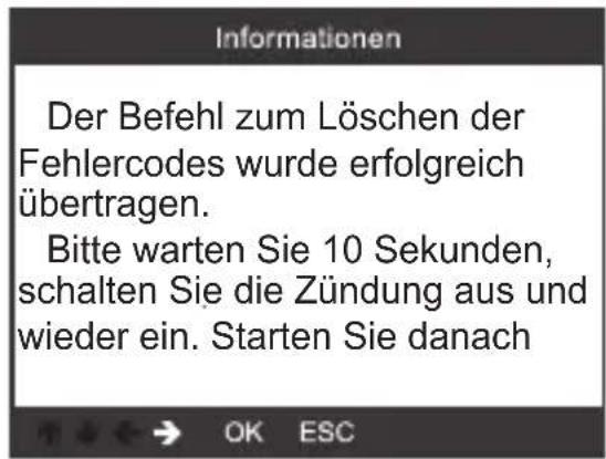 VOLTCRAFT VCOBD9610 - Wählen Sie [03-Fehlercodes löschen] und drücken Sie die Taste OK (2) - 2