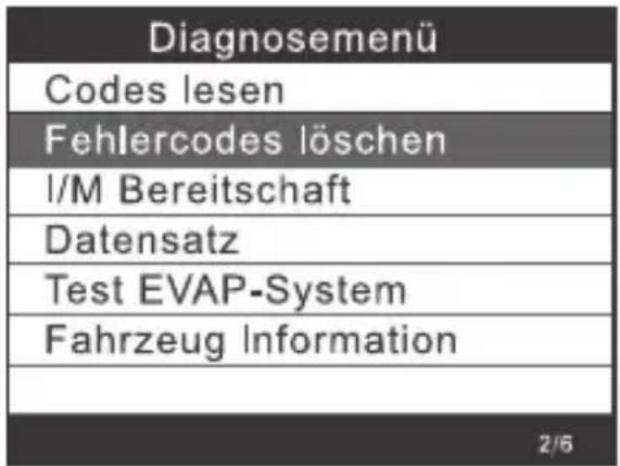 VOLTCRAFT VCOBD9610 - Codes löschen - 1
