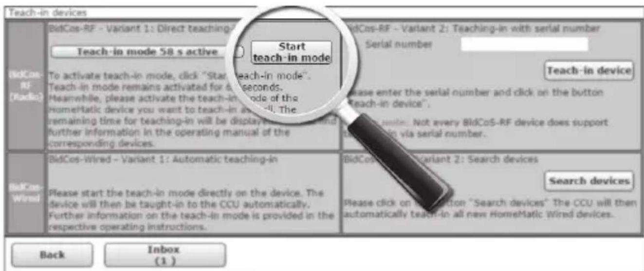 Homematic IP HMESPMSw1PIDNR5 - Apprendimento a una centrale HomeMatic - 5