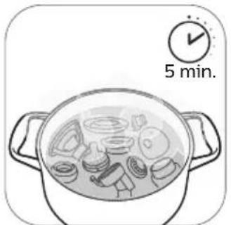 PHILIPS Avent SCF393 - Étape 3: désinfection - 1