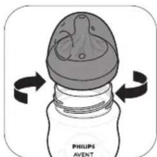 PHILIPS Avent SCF393 - Assembling the bottle - 4