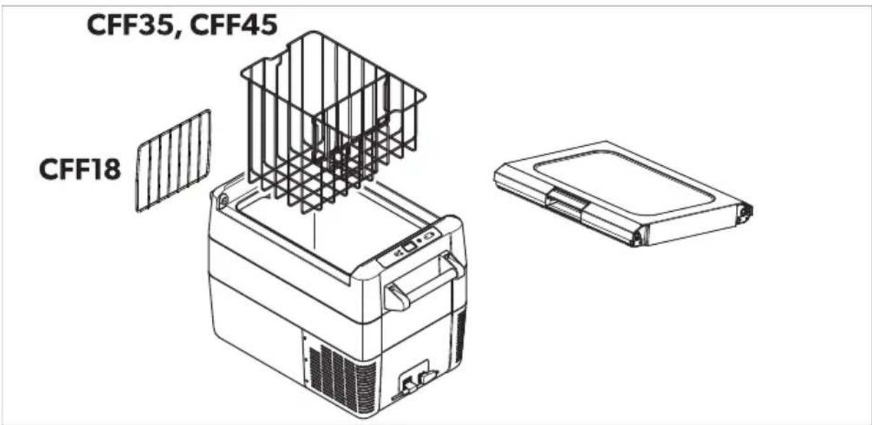 DOMETIC CFF70DZ - Fjerne 4opphol( eren b49n CFF12c - 2