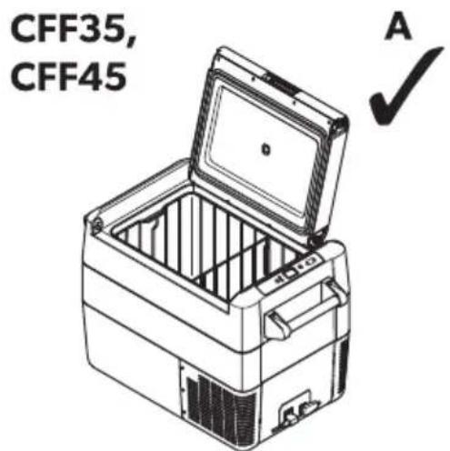 DOMETIC CFF70DZ - Θέση τερματισμού του καπακιού - 1