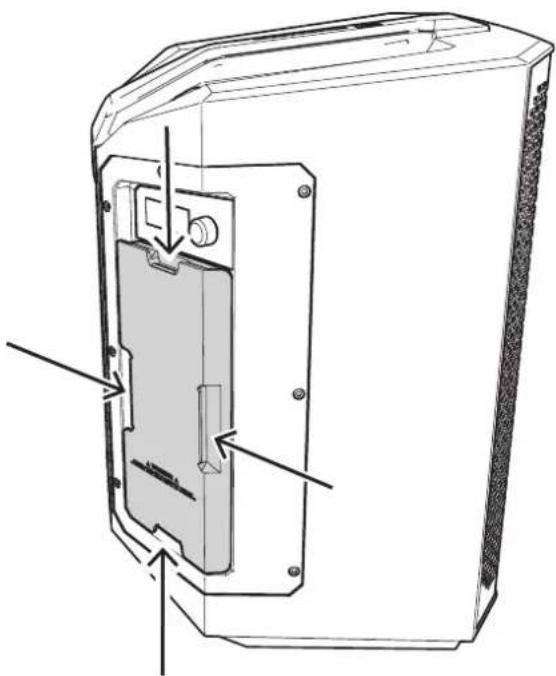 ELECTRO-VOICE Everse 8 - Pour installer le capot d'entrée résistant aux intempéries : - 4