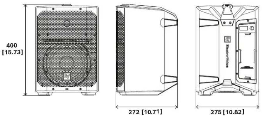 ELECTRO-VOICE Everse 8 - Dimensions - 1