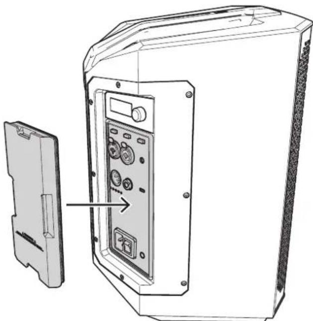 ELECTRO-VOICE Everse 8 - Pour installer le capot d'entrée résistant aux intempéries : - 3