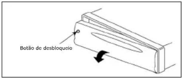 BLAUPUNKT BPA 1121 BT - REMOÇÃO DO PAINEL FRONTAL - 1