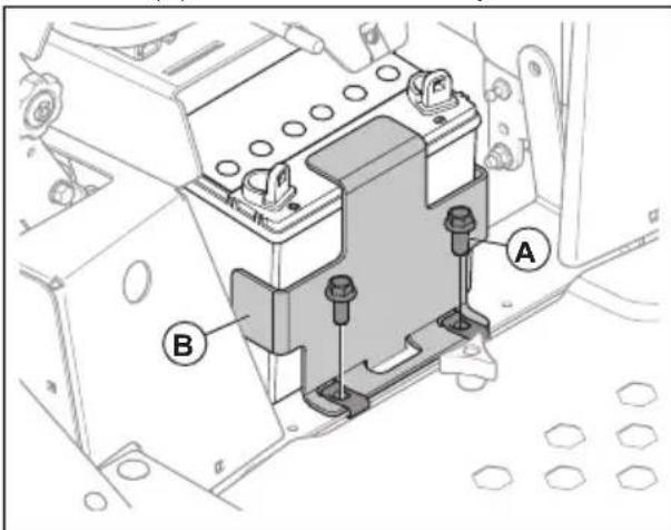 HUSQVARNA Xcite Z380 - To remove and install the battery - 1