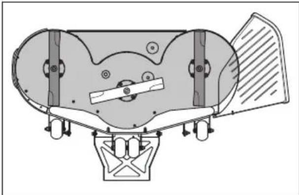 HUSQVARNA Xcite Z380 - To adjust the parallelism of the cutting deck - 4