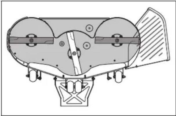 HUSQVARNA Xcite Z380 - To adjust the parallelism of the cutting deck - 1