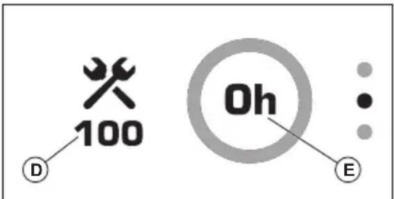 HUSQVARNA Xcite Z380 - To reset the servicing timer - 4