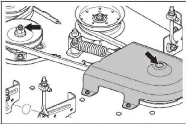 HUSQVARNA Xcite Z350 - To lubricate the cutting deck spindles - 1