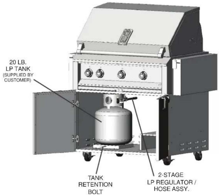 Hestan EAB36NG - LP TANK RESTRAINT - 1
