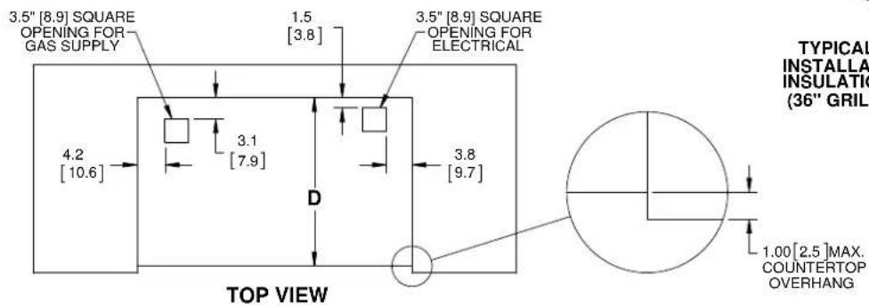 Hestan EAB36NG - ISLAND VENTILATION OPENINGS - 4