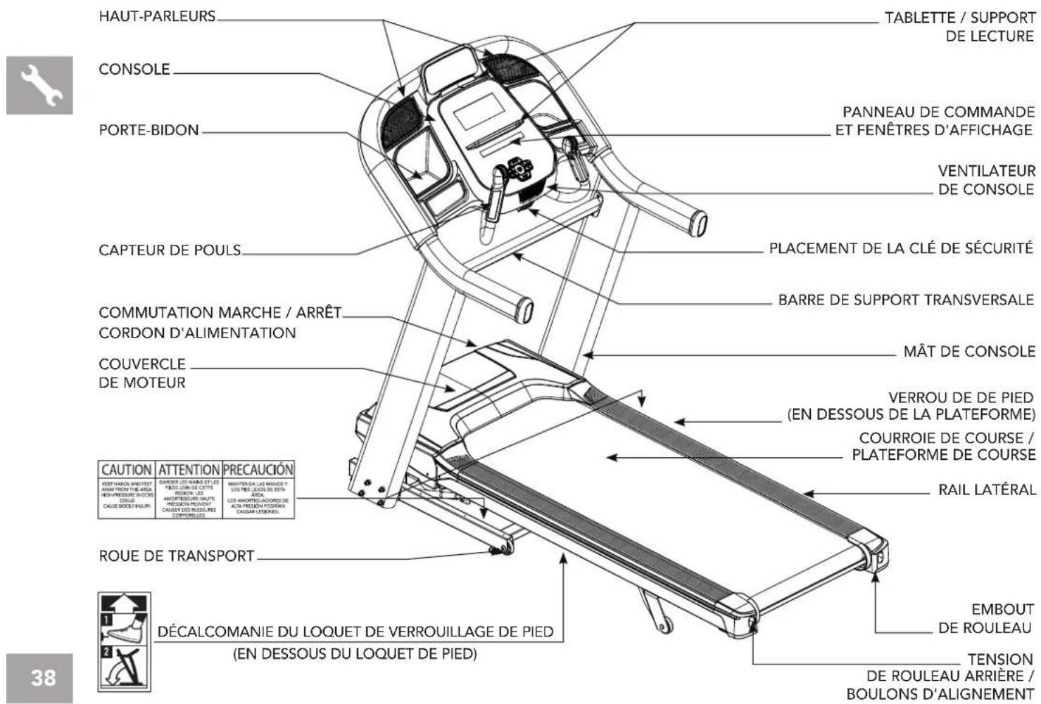 Horizon Fitness 7.4AT - CONSERVEZ CES INSTRUCTIONS - 1