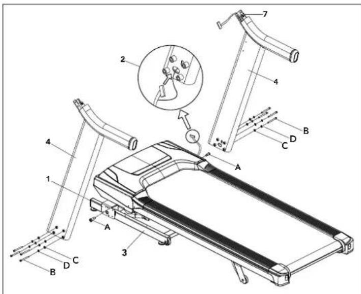 Horizon Fitness 7.4AT - ASSEMBLY STEP 1 - 1