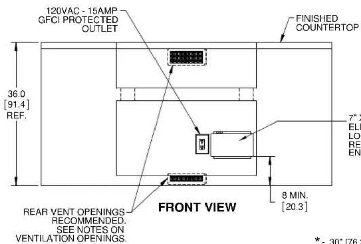 Hestan EMB42NG - ISLAND VENTILATION OPENINGS - 5